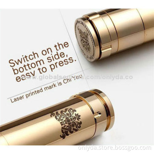 Brass Stainless Steel King Mod, Match with 18350/18490/18650 Battery